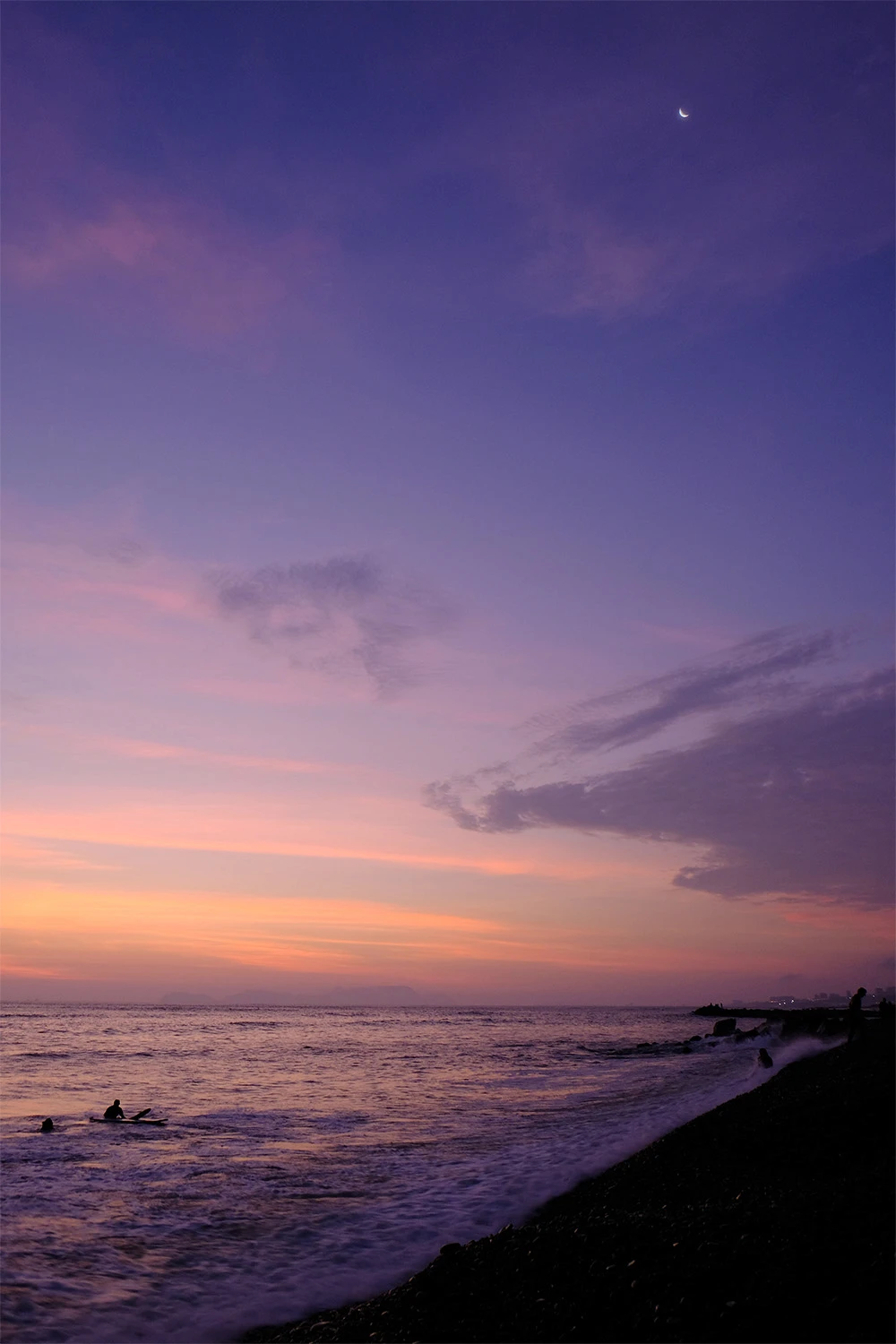 Dusk over the ocean